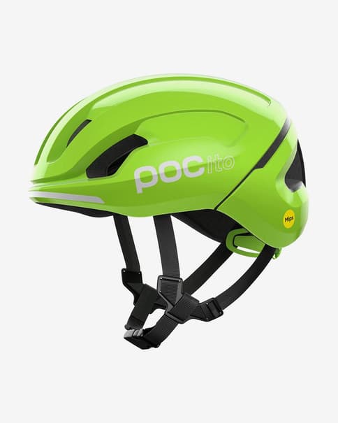 Casco POC POCito Omne MIPS verde lima fluor infantil