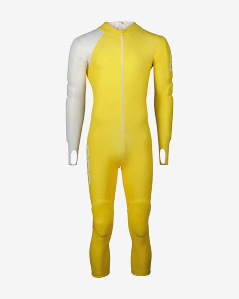 Mono de competición POC Skin GS amarillo blanco
