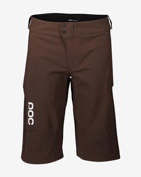 Pantalón corto POC Essential MTB sin badana marrón oscuro mujer