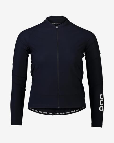 Maillot POC Essential Road manga larga azul marino mujer