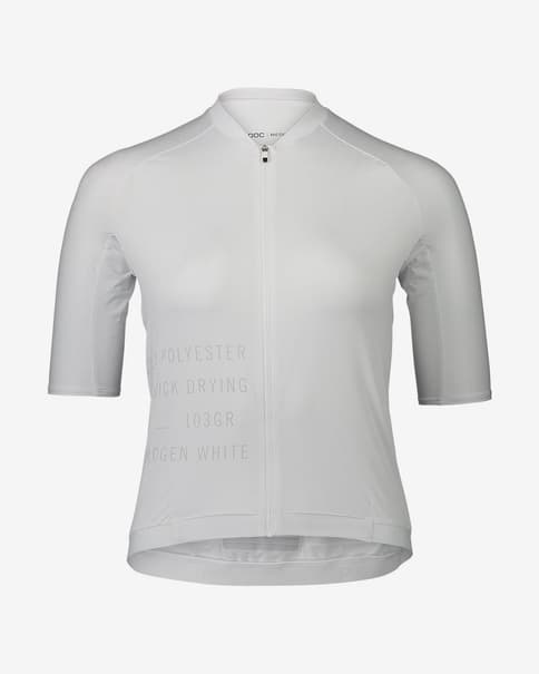 Maillot POC Pristine Print manga corta blanco mujer
