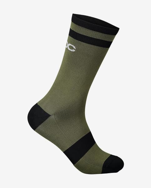 Calcetines POC Lure verde oliva negro
