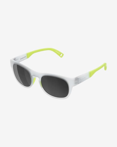 Gafas POC Evolve transparente con lente Fluo Limegreen Clarity POCito Sunny Grey infantil