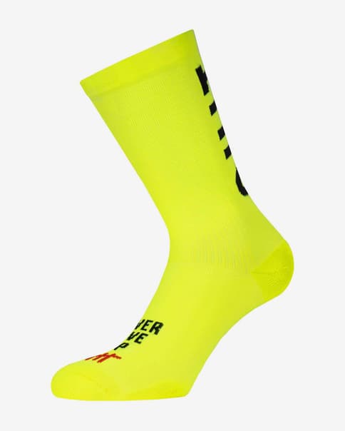 Calcetines Pacific & Co Don't Quit amarillo neón