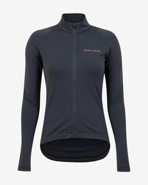 Maillot Pearl Izumi Attack Thermal manga larga azul tinta mujer