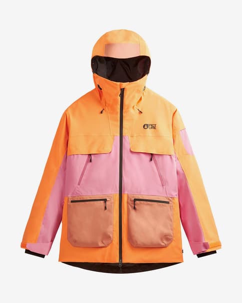 Chaqueta con capucha Picture Haakon naranja rosa mujer