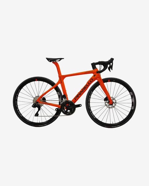 Pinarello Paris racefiets oranje/zwart logo