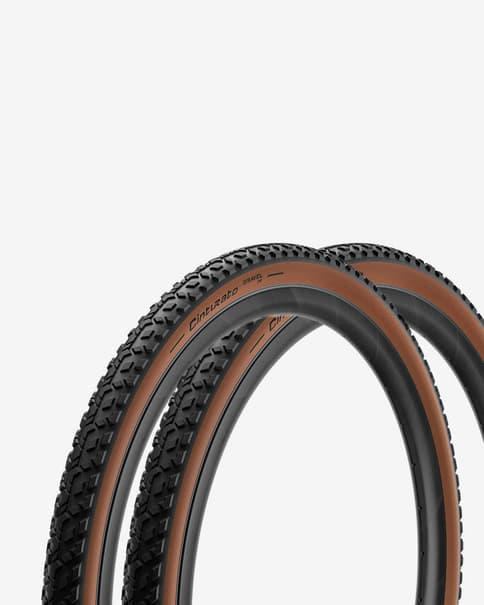 Conjunto de pneus Pirelli Cinturato Gravel Mixed Terrain Classic 700x45 preto castanho (2 unidades)
