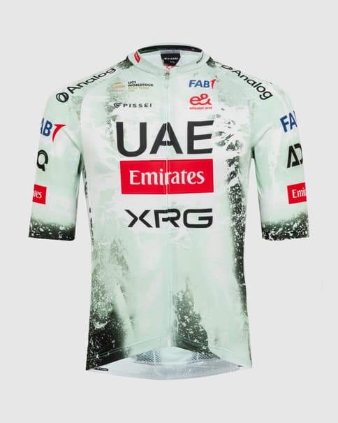 Maillot UAE Team Emirates XRG Tour de France 2025 Replica manga corta blanco