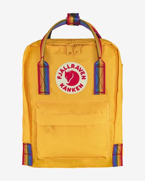 Mochila Fjällräven Kånken Rainbow Mini 7L amarillo