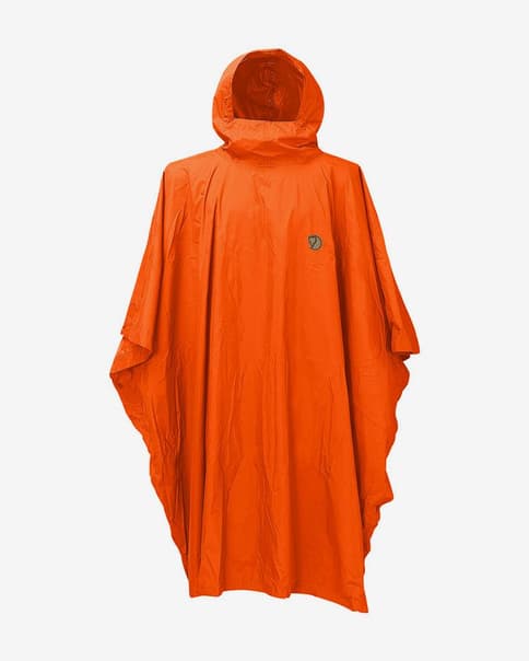 Poncho impermeable Fjällräven naranja
