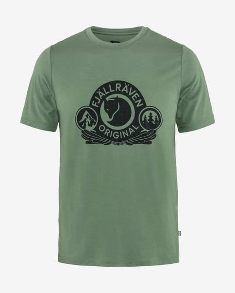 Camiseta Fjällräven Abisko Wool Classic manga corta verde claro