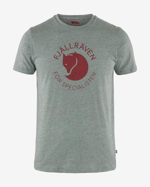 Camiseta Fjällräven Fox manga corta gris rojo