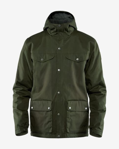 Chaqueta con capucha Fjällräven Greenland verde