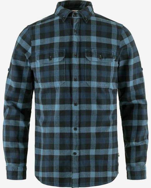 Camisa Fjällräven Skog manga larga azul índigo