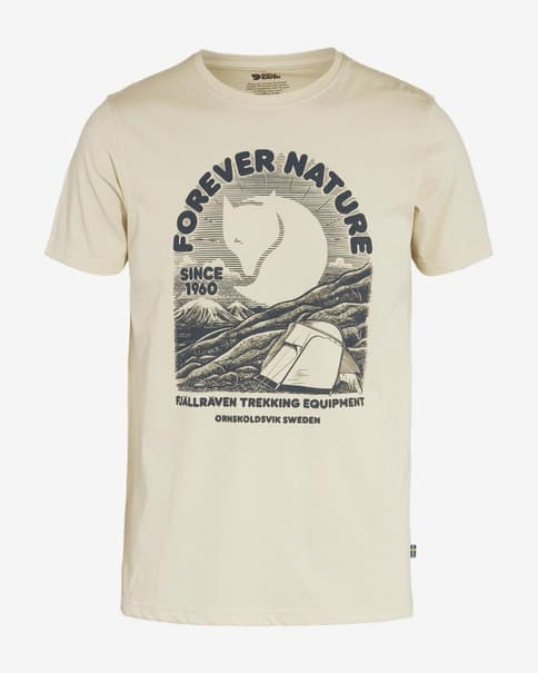 Camiseta Fjällräven Equipment manga corta blanco crema