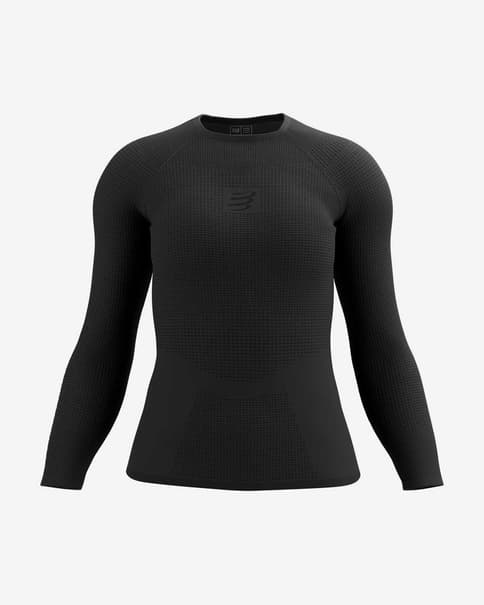 Camiseta Compressport On/Off manga larga negro mujer