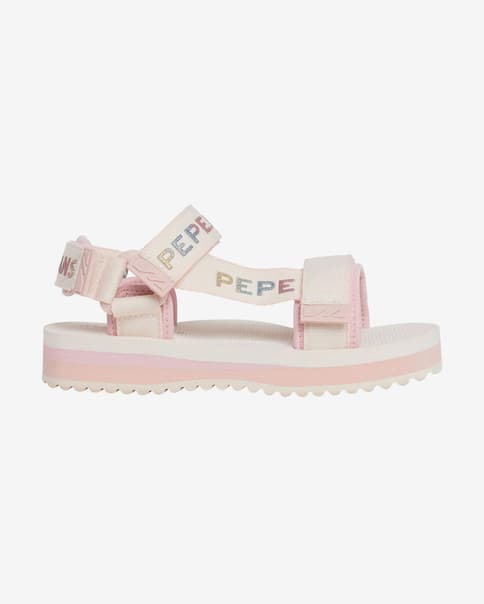 Sandalias Pepe Jeans Pool Fresh rosa blanco júnior