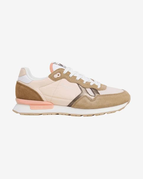 Zapatillas Pepe Jeans Brit Camp marrón rosa mujer