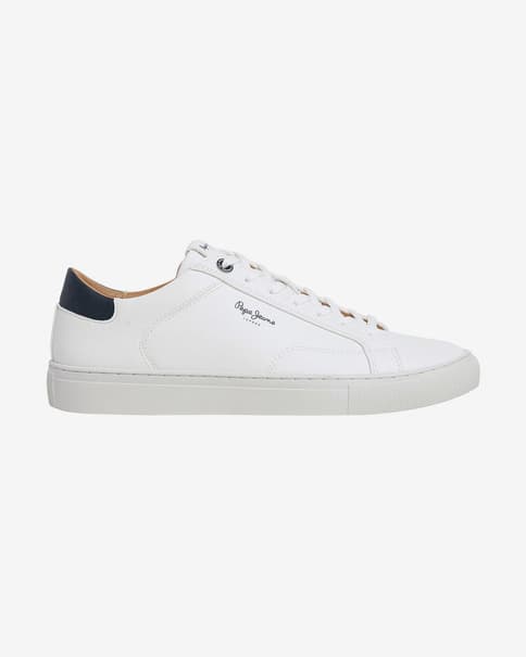 Zapatillas Pepe Jeans Joe Basic blanco azul marino mujer