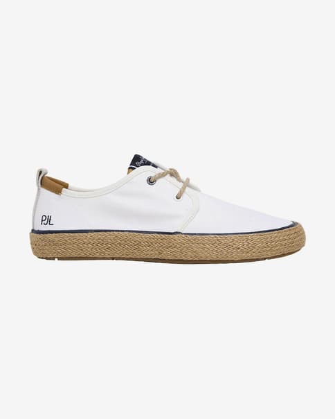 Pepe Jeans Port Tourists Damen Schuhe weiß/marineblau/beige