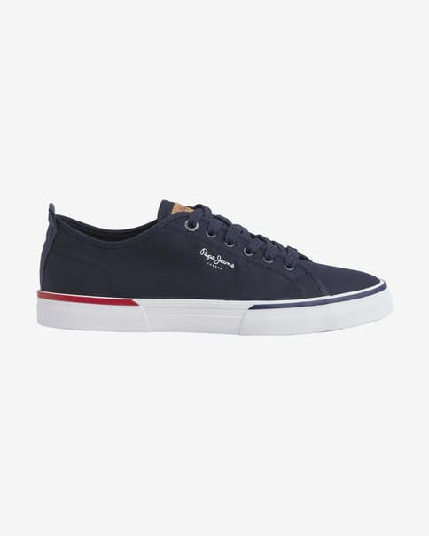Pepe Jeans Kenton Smart Sneaker dunkelblau/weiß/braun