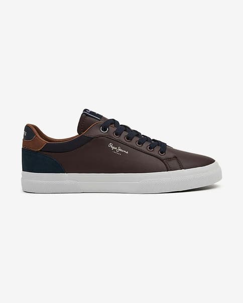 Pepe Jeans Kenton Court Sneaker braun