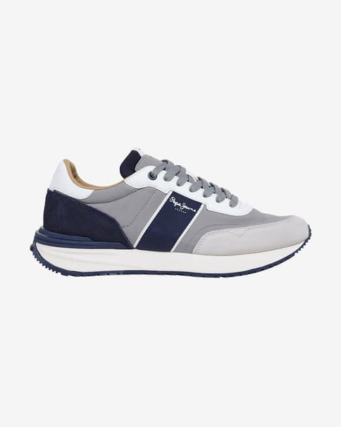 Pepe Jeans Buster Club Sneaker grau/marineblau/rosa