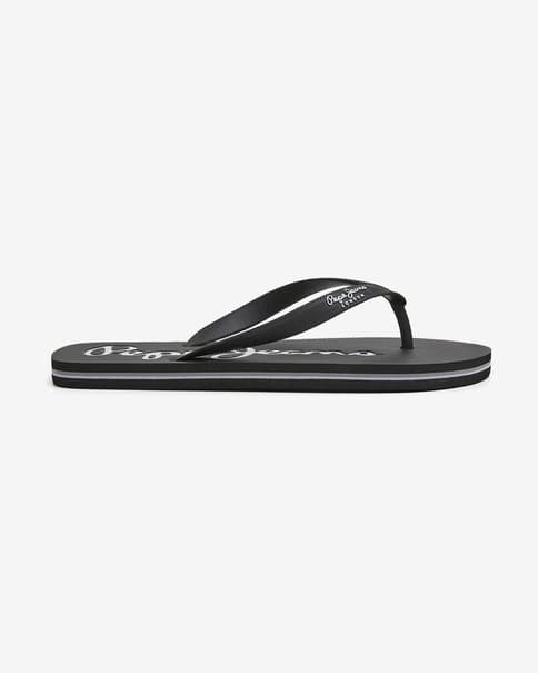 Pepe Jeans Beach Bay Basic Flip-Flops schwarz/weiß