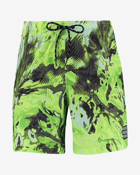 Bañador Puma Swim Reflection All Over Print amarillo negro