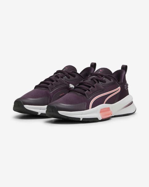 Zapatillas Puma PWRFrame TR 3 lila negro rosa mujer