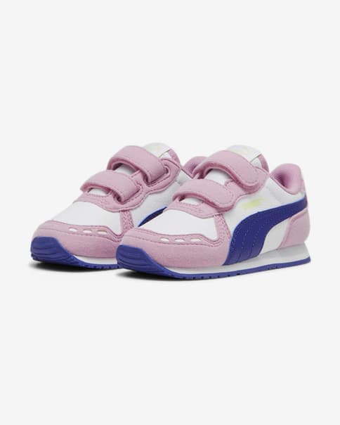 Zapatillas Puma Cabana Racer 20 blanco rosa infantil