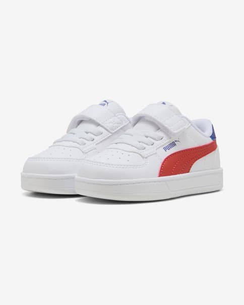 Zapatillas Puma Caven 2.0 blanco neutro rojo azul infantil