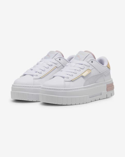 Zapatillas Puma Mayze Crashed blanco rosa gris junior