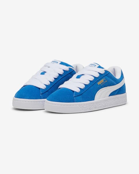 Zapatillas Puma Suede XL azul blanco infantil