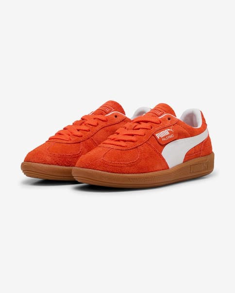 Zapatillas Puma Palermo rojo blanco junior