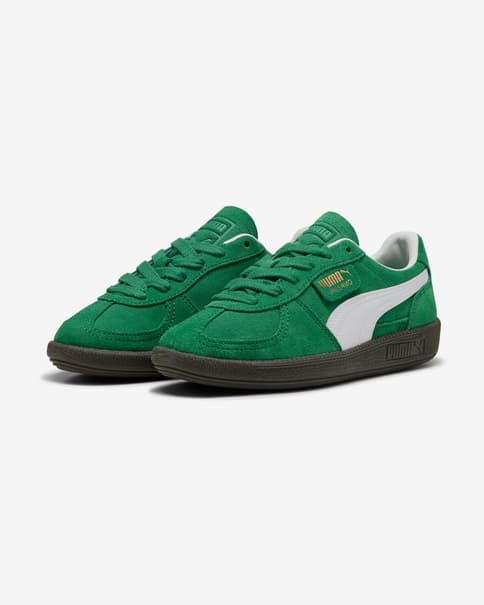 Zapatillas Puma Palermo verde oscuro blanco junior