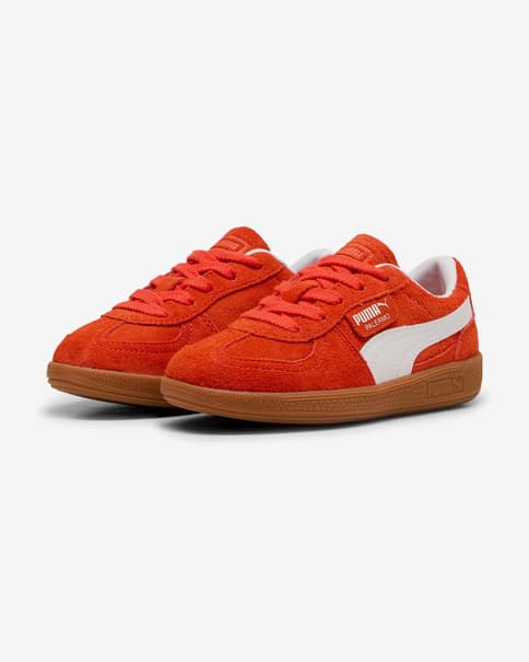 Zapatillas Puma Palermo rojo blanco infantil