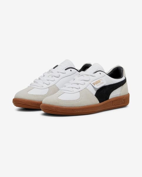 Zapatillas Puma Palermo Leather blanco beige junior
