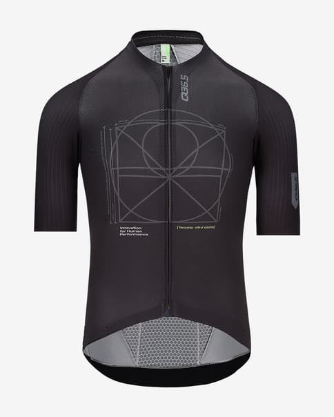 Maglia Q36.5 Gregarius Clima Vitruvian manica corta nero chiaro