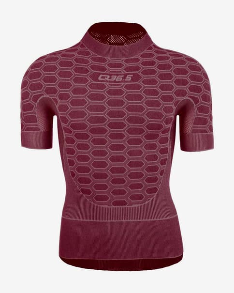 T-shirt intima Q36.5 2 Short manica corta granata
