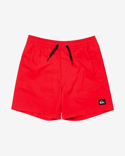 Bañador Quiksilver Everyday Solid Volley 14 rojo vivo infantil