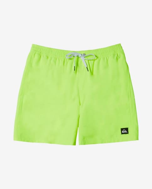 Bañador Quiksilver Everyday Solid Volley 14 verde fluorescente infantil