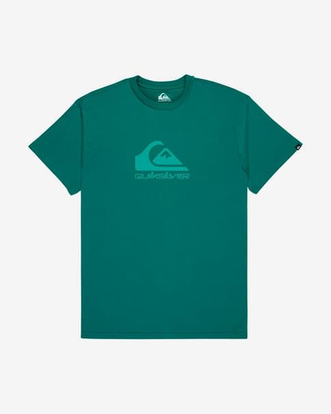 Camiseta Quiksilver EV Comp Logo manga corta verde botella
