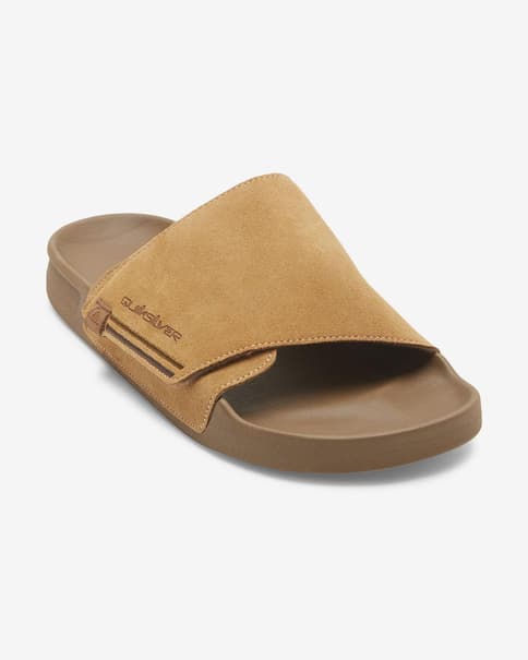Quiksilver Rivi Suede Sandalen hellbraun
