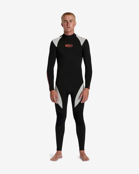 Traje neopreno Quiksilver Everyday Saturn 4/3mm negro blanco rojo