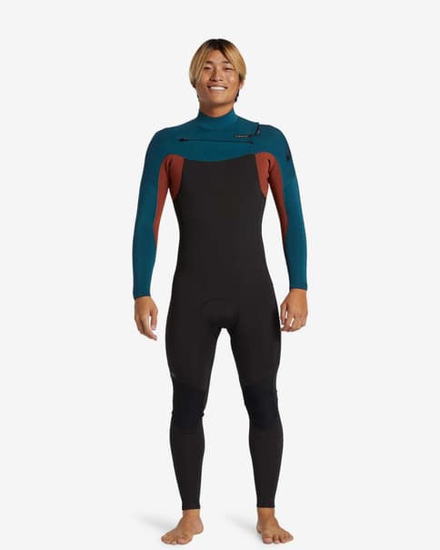 Traje neopreno Quiksilver Everyday Sessions 4/3mm negro oscuro azul rojo