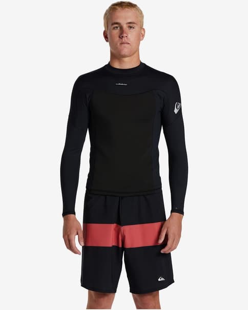Camiseta Quiksilver Everyday Sessions 1 mm manga larga negro oscuro