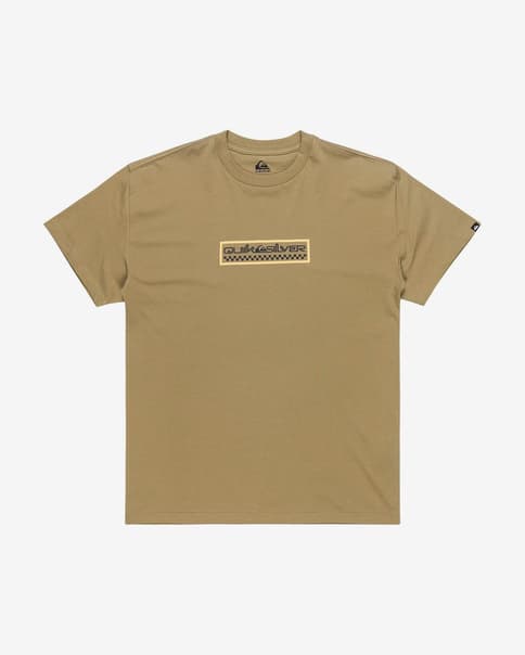 Camiseta Quiksilver EV Sun Dagger manga corta marrón topo