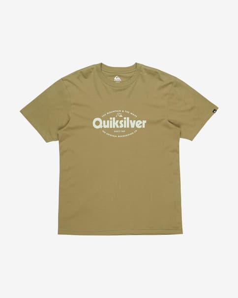 Camiseta Quiksilver EV Shape All Day manga corta marrón topo
